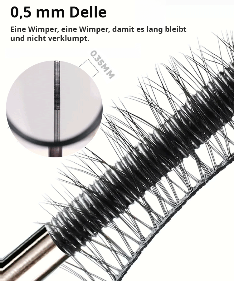 【Vergrößern Sie Ihre Augen】Kleine Stahlrohr-Mascara