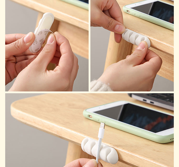 SL samolepicí držák kabelů na pracovní stůl - SL