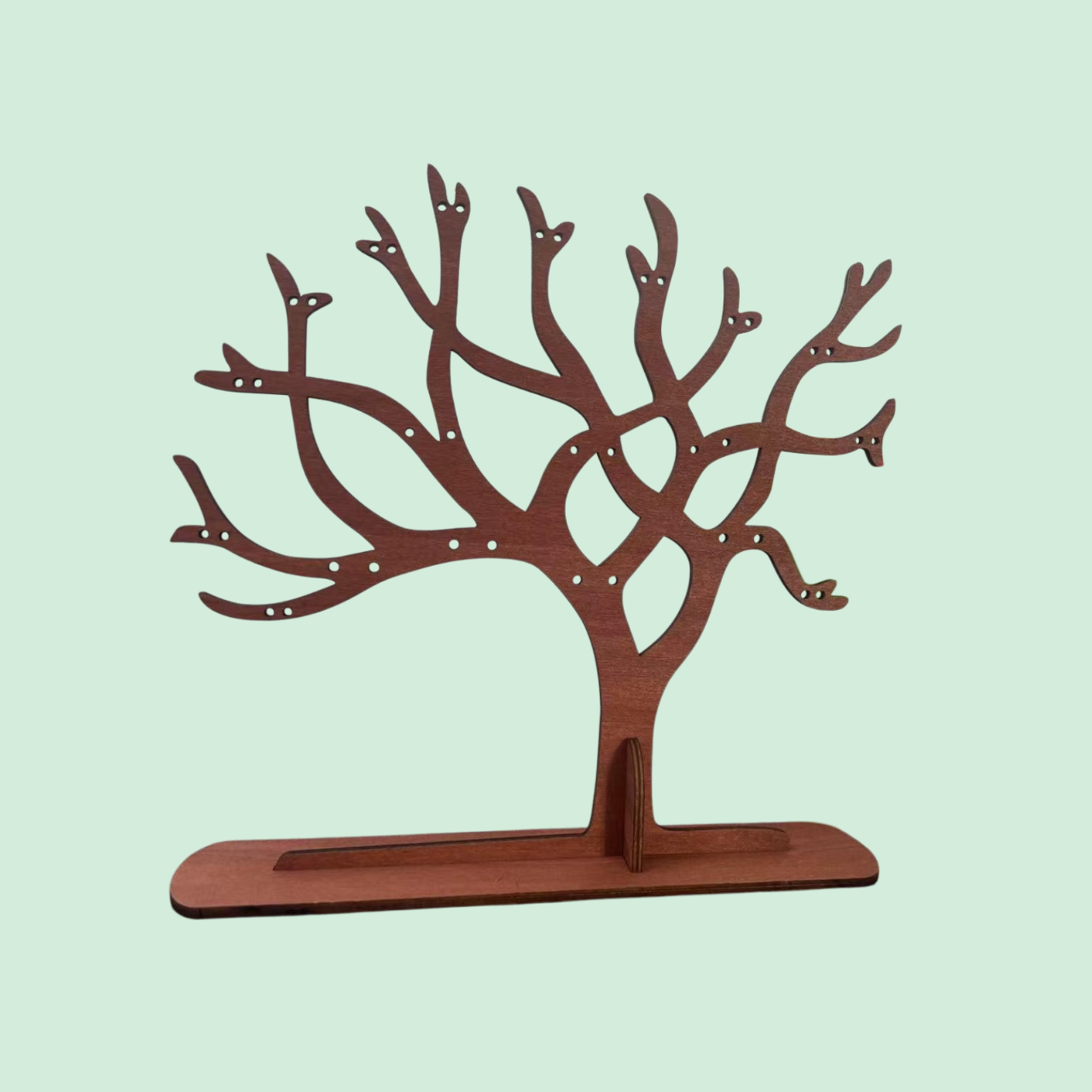 빈티지 귀걸이 나무 보석 스탠드