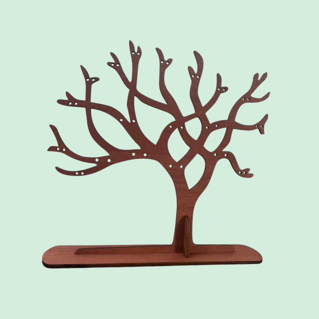 빈티지 귀걸이 나무 보석 스탠드