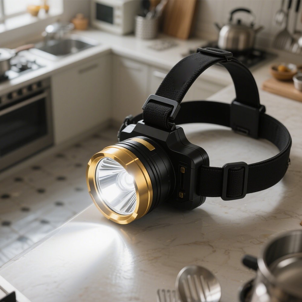 야간 낚시용 밝은 헤드라이트