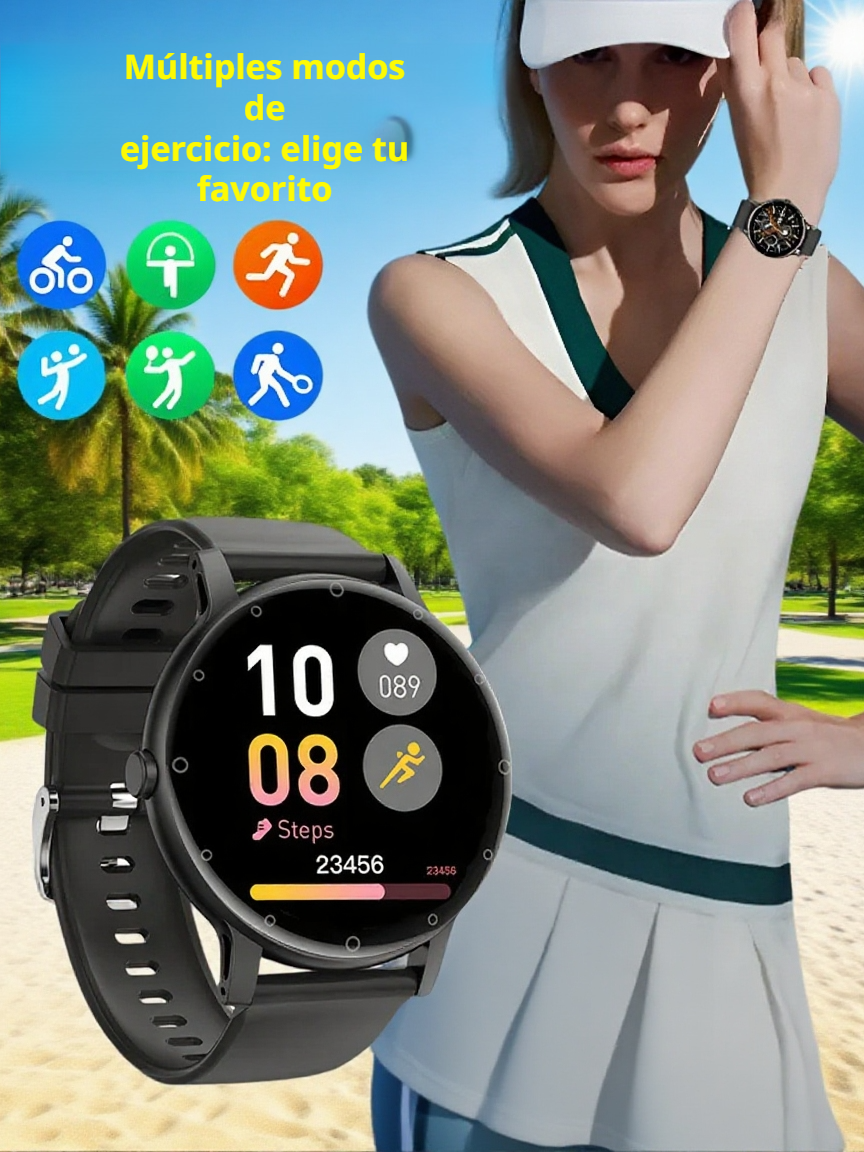 Nuevo reloj inteligente ultradelgado con Bluetooth y medición de glucosa por voz