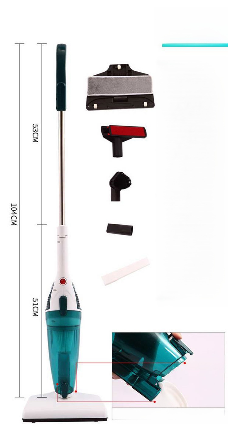 ハンディタイプ掃除機でソファを掃除するシーン
