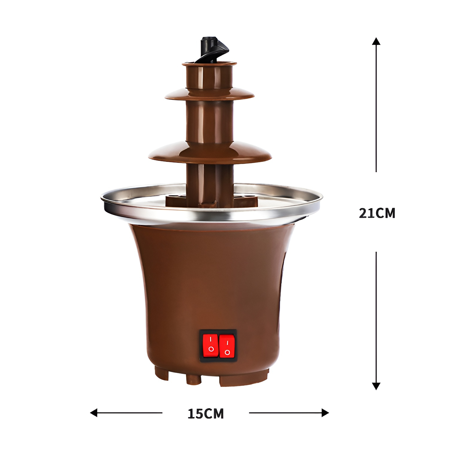 3層チョコレートタワーの使用イメージ