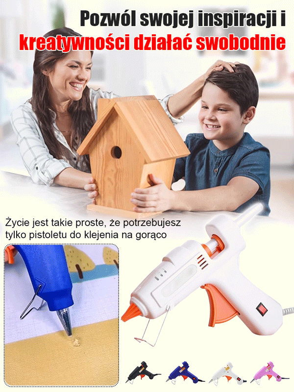 Przenośna pistolet do kleju topliwego do spawania