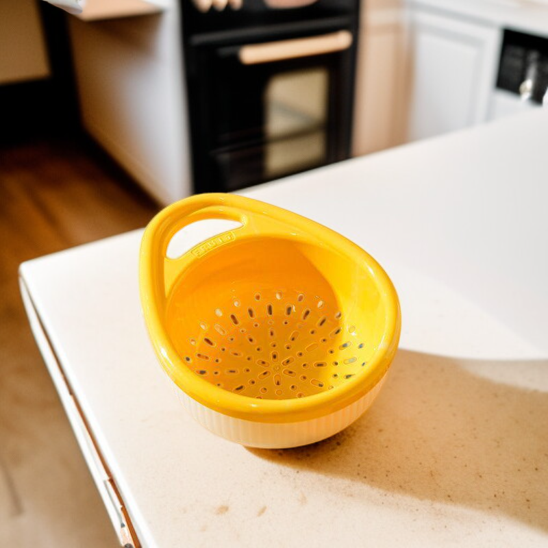 Double layer handle drain basket kitchen