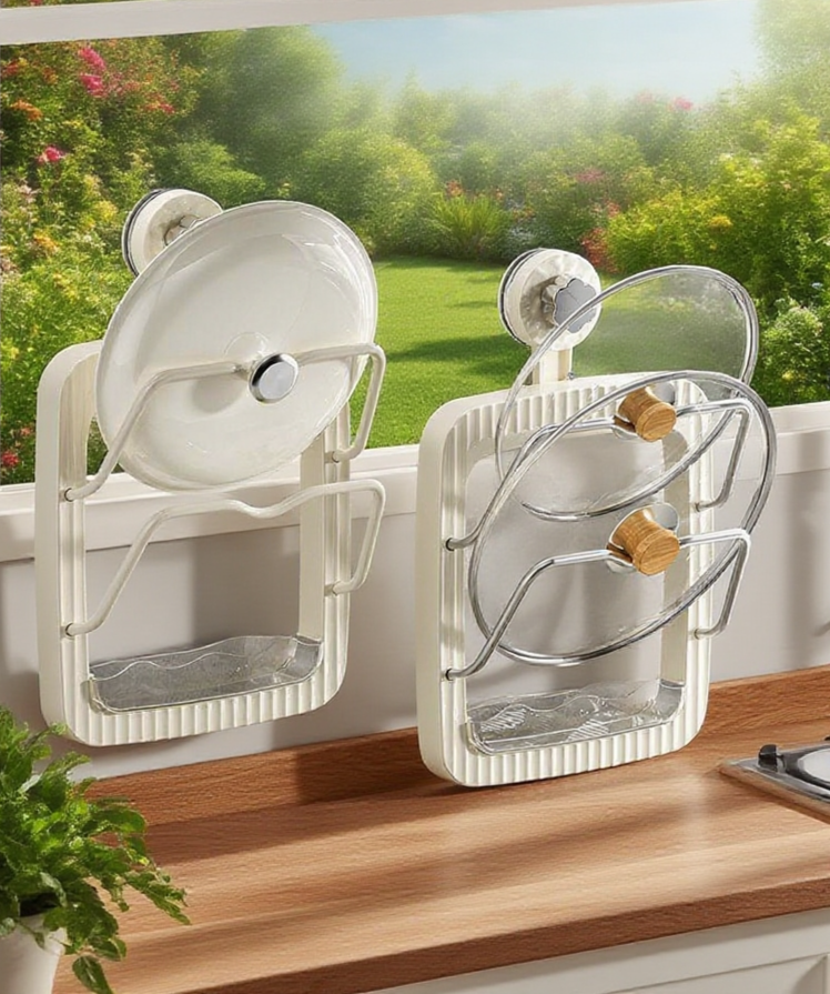 아스팔트 소재로 내구성이 뛰어난 솥뚜껑 거치대