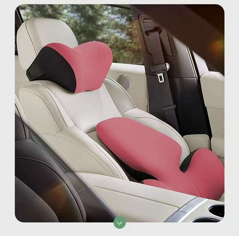 차량용 라텍스 목쿠션과 허리보호대 세트