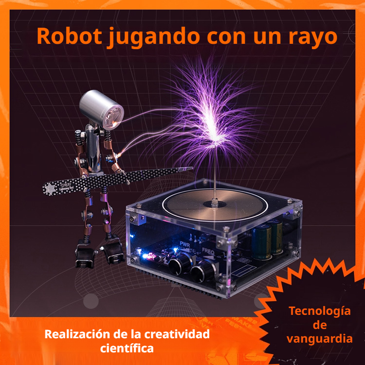 【Un rayo en la palma de la mano】Altavoz Bluetooth con bobina Tesla