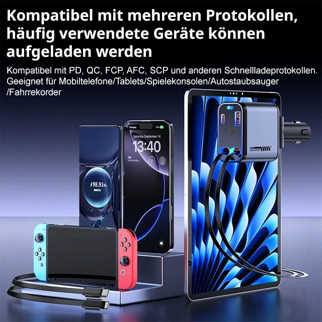 Sternenhimmel-Projektorlampe mit eingebautem Autoladegerät.