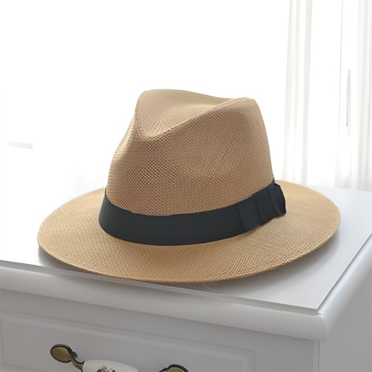 夏用ツバ広日除けパナマハット