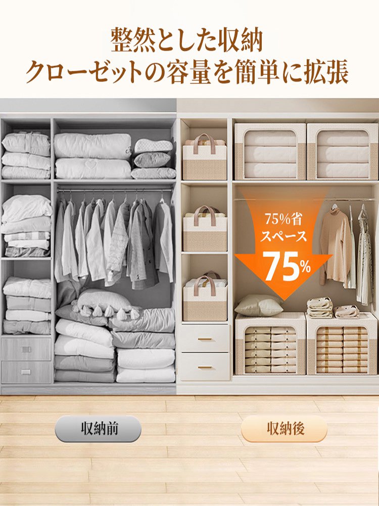 折りたたみ衣類収納ボックス