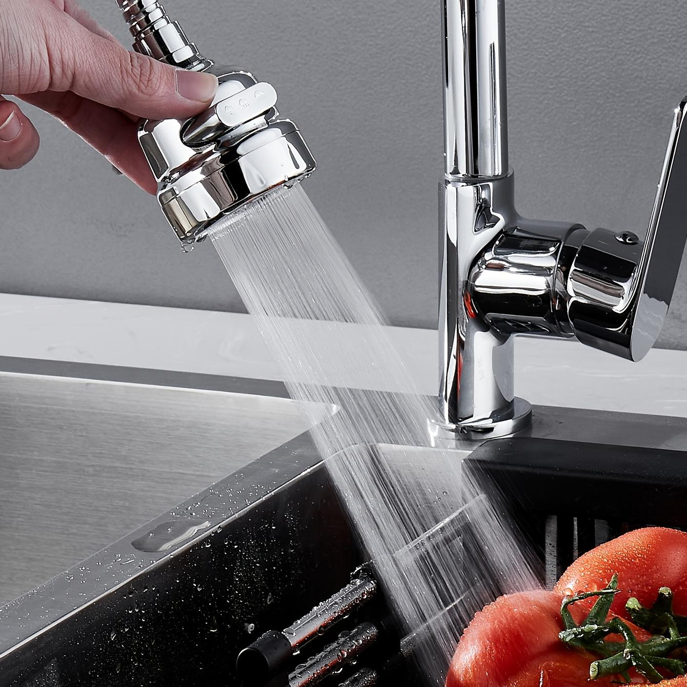 Kuchyňský perlátor na vodovodní baterii se třemi režimy a funkcí zvýšení tlaku vody.