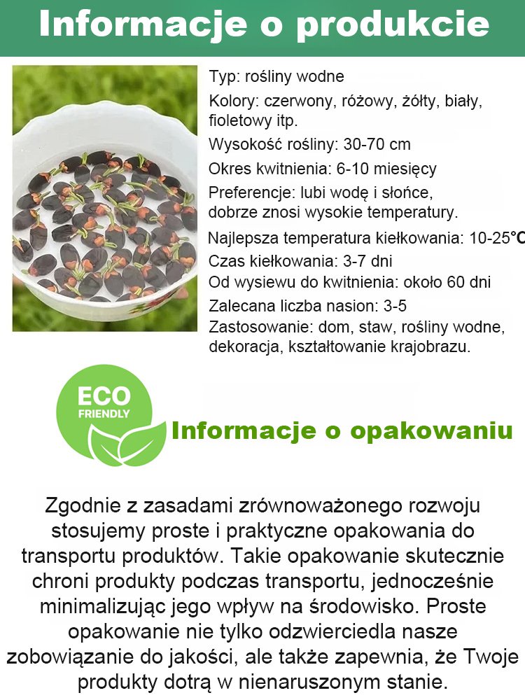 【Może kwitnąć normalnie do -20℃】Zimowe dekoracyjne nasiona lotosu do uprawy wodnej