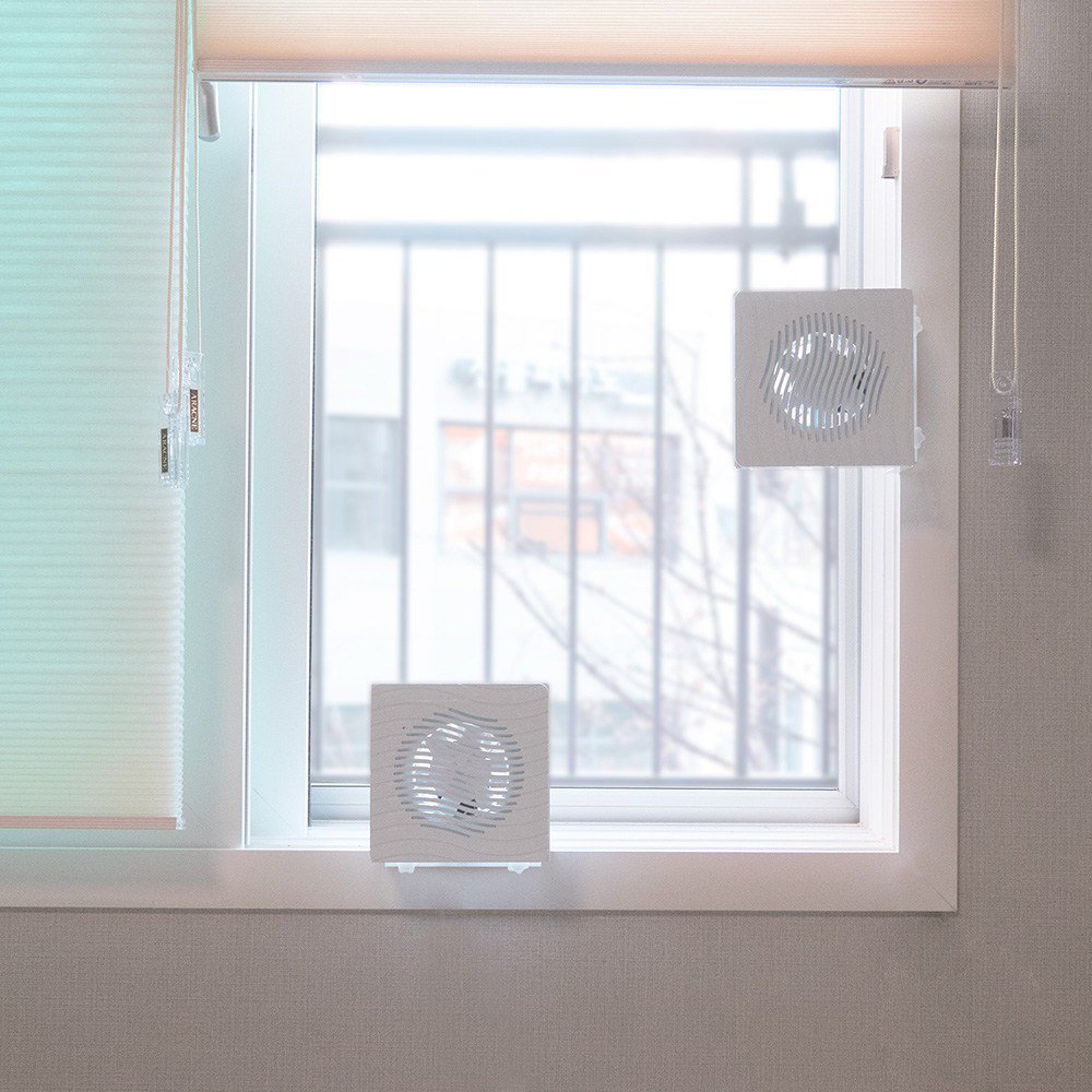창문환풍기 이동식환풍기 주방 욕실 저소음환풍기 무타공 설치