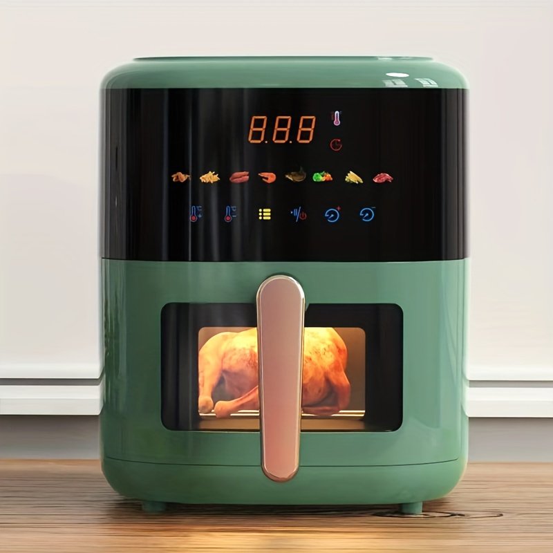 대용량 5L 에어 프라이어 및 핫팟 콤보 - 무기름, 스마트, 자동 - 프렌치 프라이 등에 완벽함 - 1350W