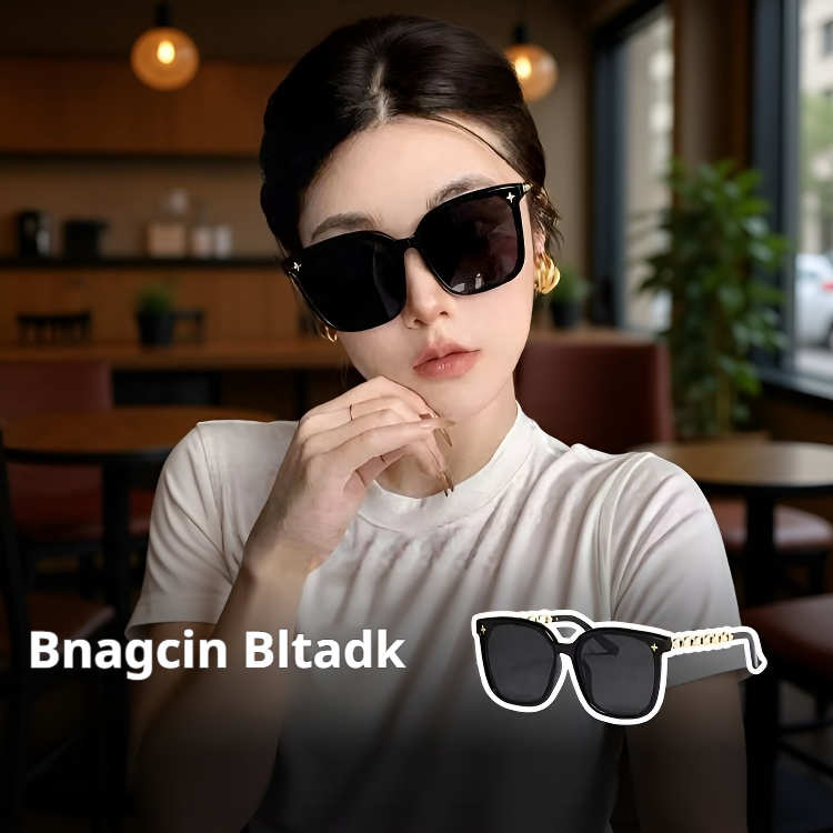 Gafas de sol elegantes con efecto adelgazante y protección UV