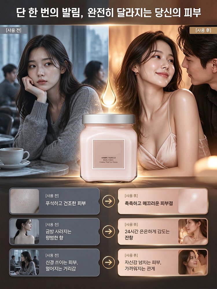 【바르는 순간 사르르】굿나잇 퍼퓸 바디 쿨링 크림