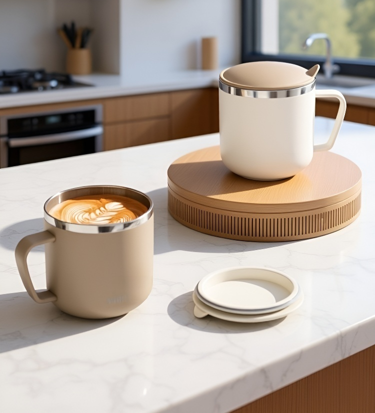 캠핑에 적합한 스테인리스 스틸 머그