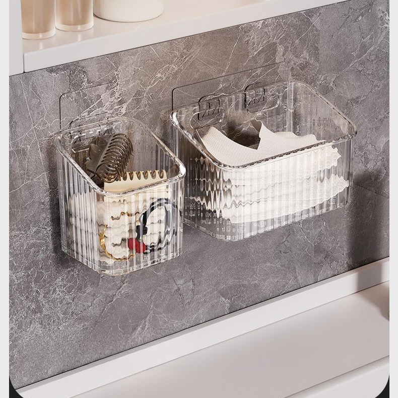 Multi-purpose Bathroom Storage Bin for Cosmetics and Accessories