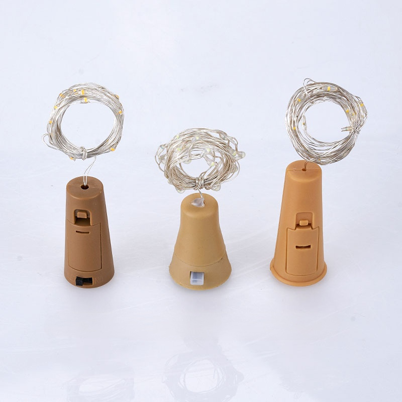 Guirnalda de luces para tapón de botella