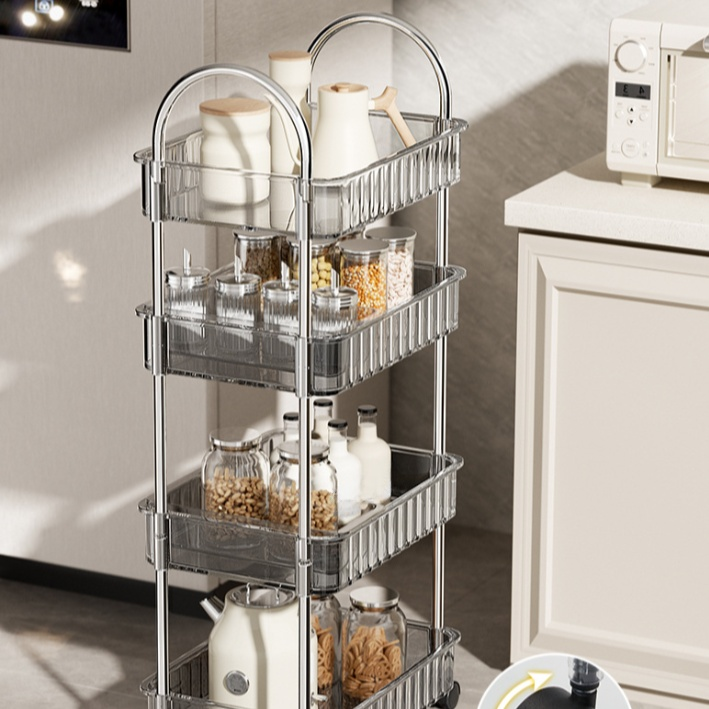 Detachable Kitchen Storage Trolley Multi-functional Organizer Shelf