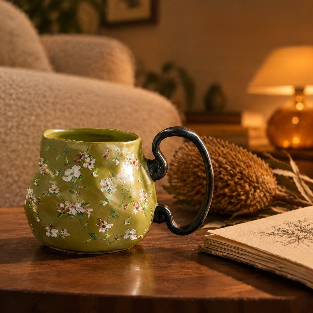 Vintage Handmade Ceramic Mug