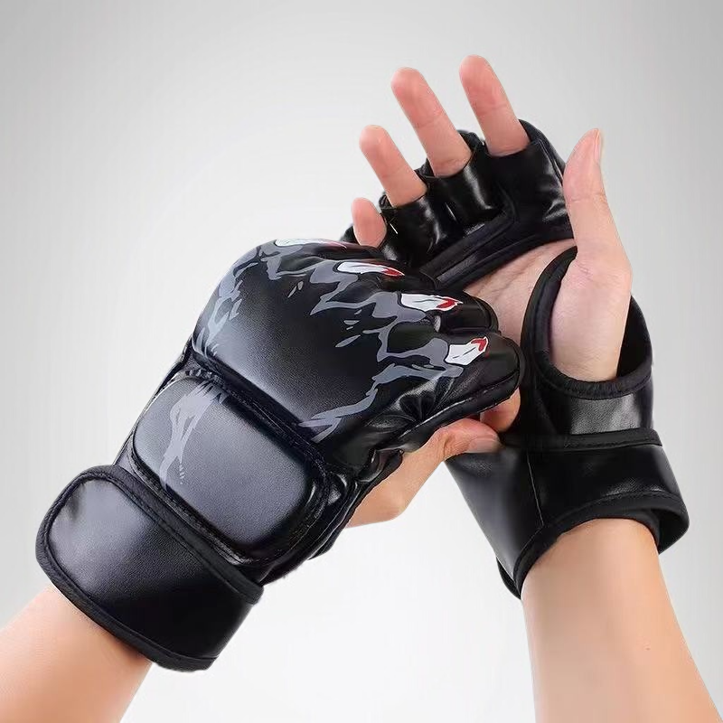 성인 남녀 권투 장갑을 두껍게 하다.