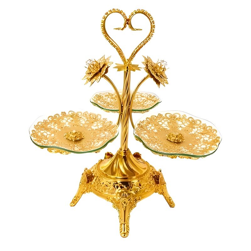 European and American Style Elite Round Fruit Bowl with Four Compartments