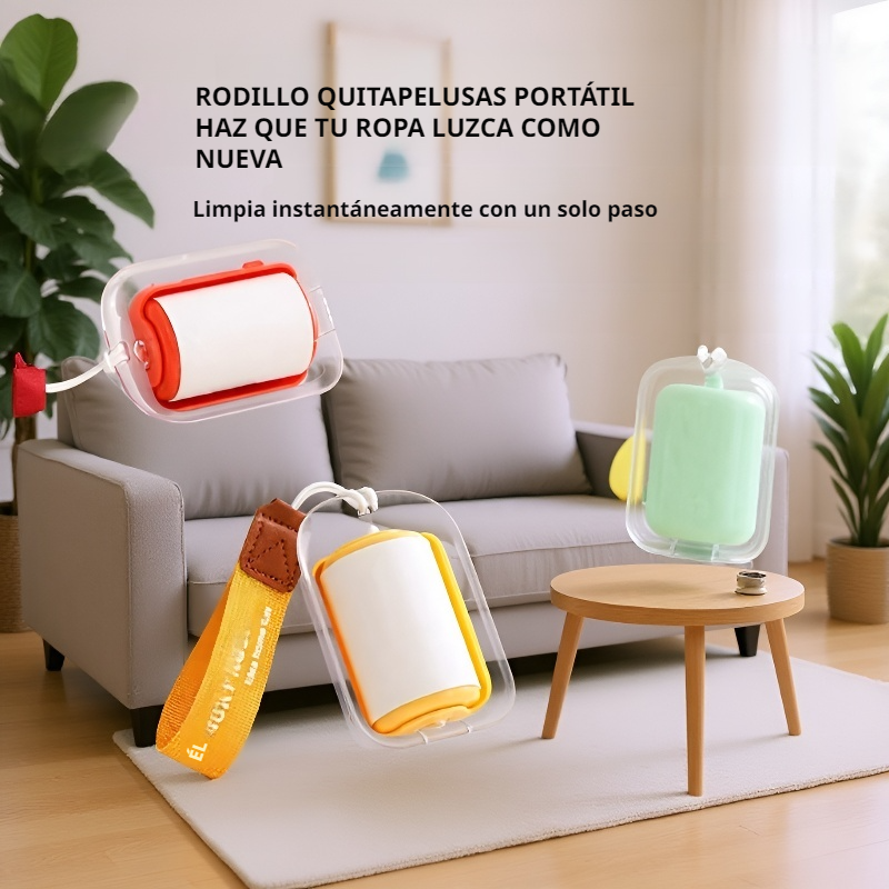 Mini rodillo quitapelusas portátil