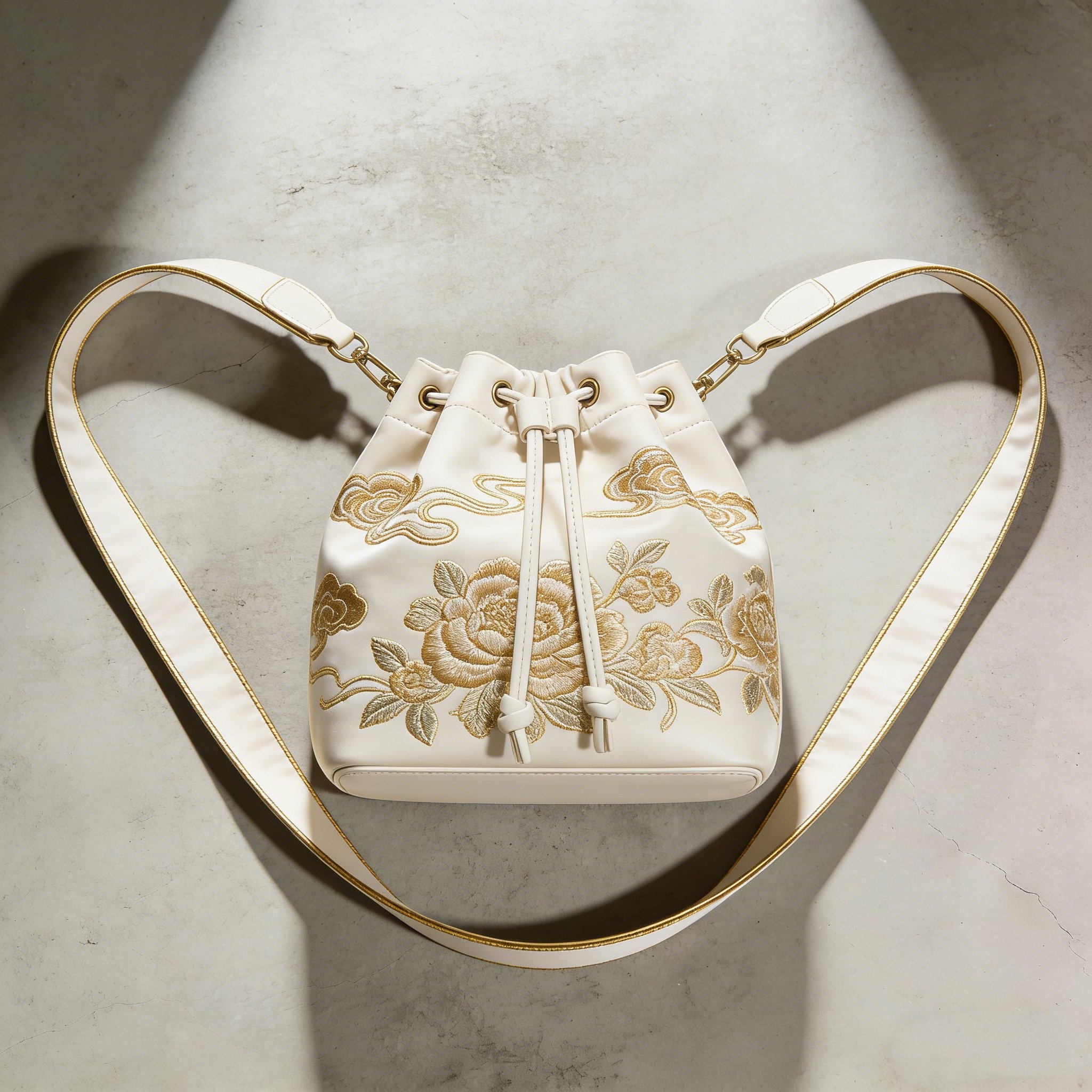 花模様クロスボディバッグ