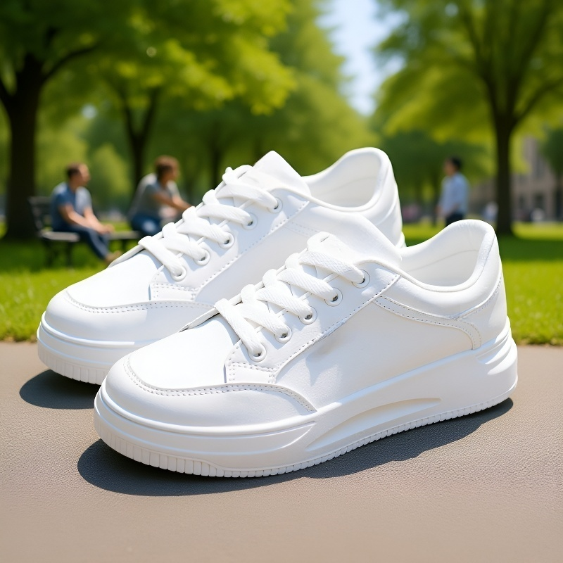 ソフトソールの柔らかさを表現したスニーカーの写真