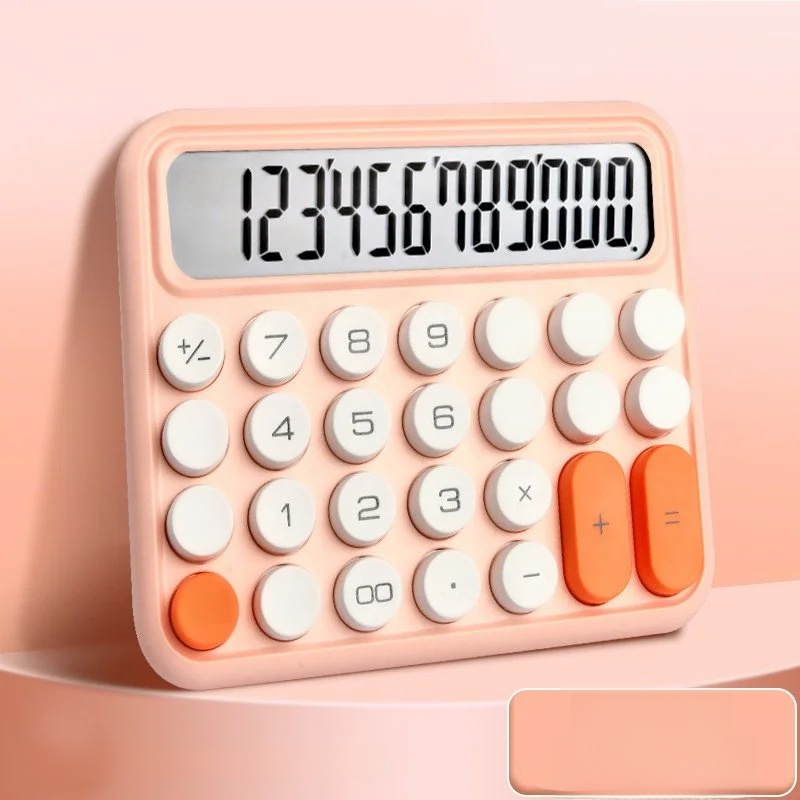 다채로운 색상의 대형 버튼 계산기