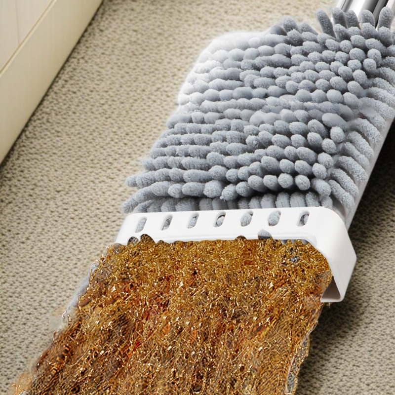 Mopa plana gruesa de chenilla, limpieza sin esfuerzo para el hogar