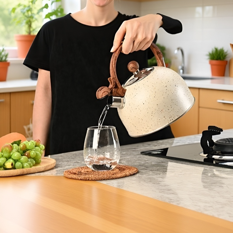 Stainless steel thickened household large capacity kettle