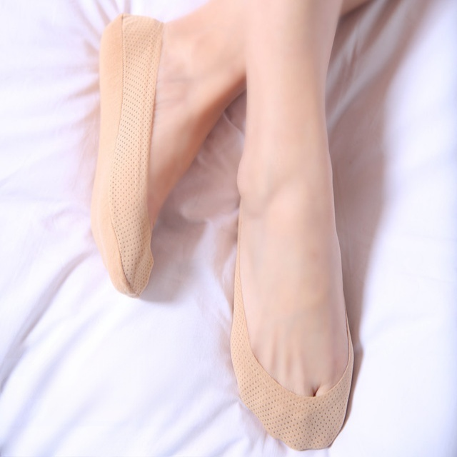 Nahtlose rutschfeste Silikon-Atemsocken, kurz