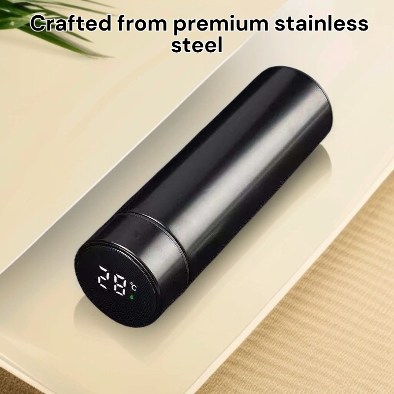 Stainless Steel Thermos Cup with Smart Temperature Indicator