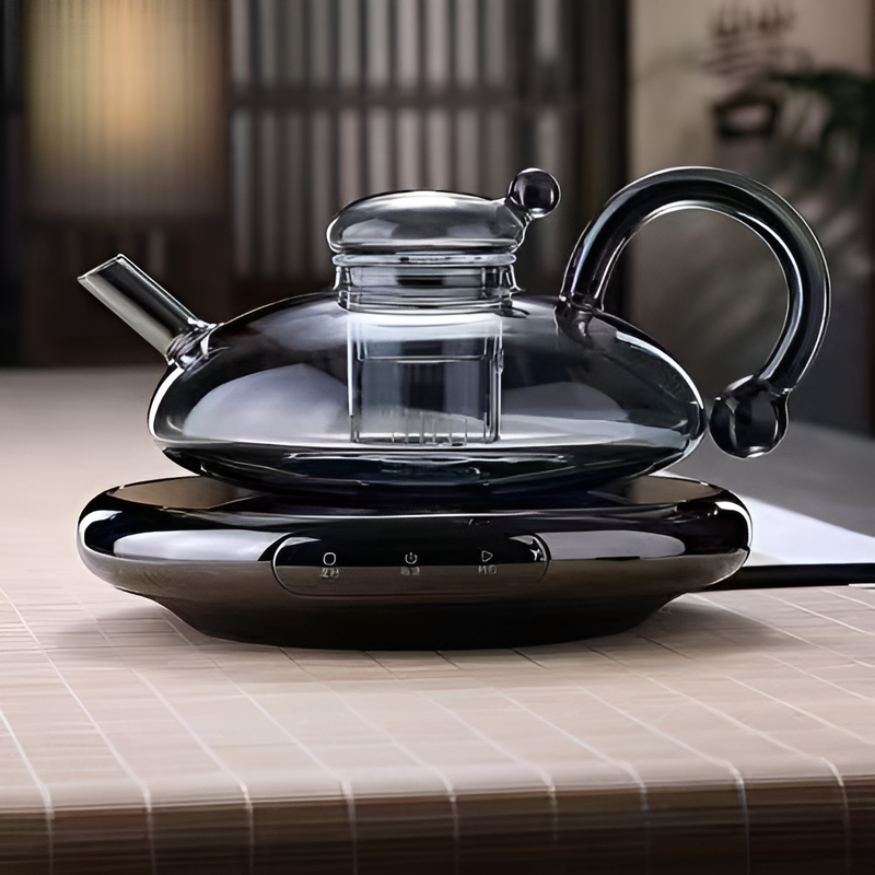 新款耐高溫煙灰色手工鼠尾壺茶具煮茶壺
