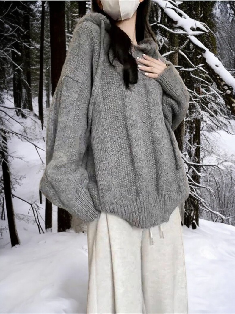 トレンド感あふれるゆったりセーター