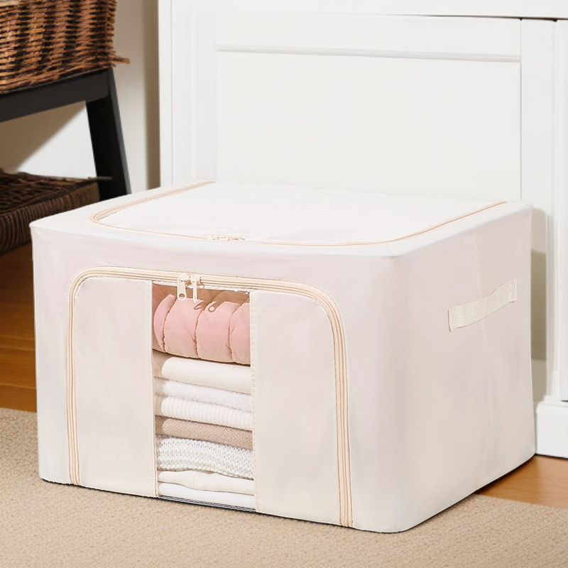 철골 대용량 두꺼운 수납함 가시 의류 수납함 단일창 수납함 투명 수납함