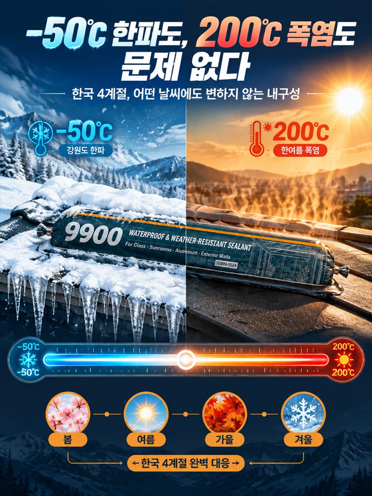 초강력 누수 차단 만능 방수 9900 실리콘 실란트