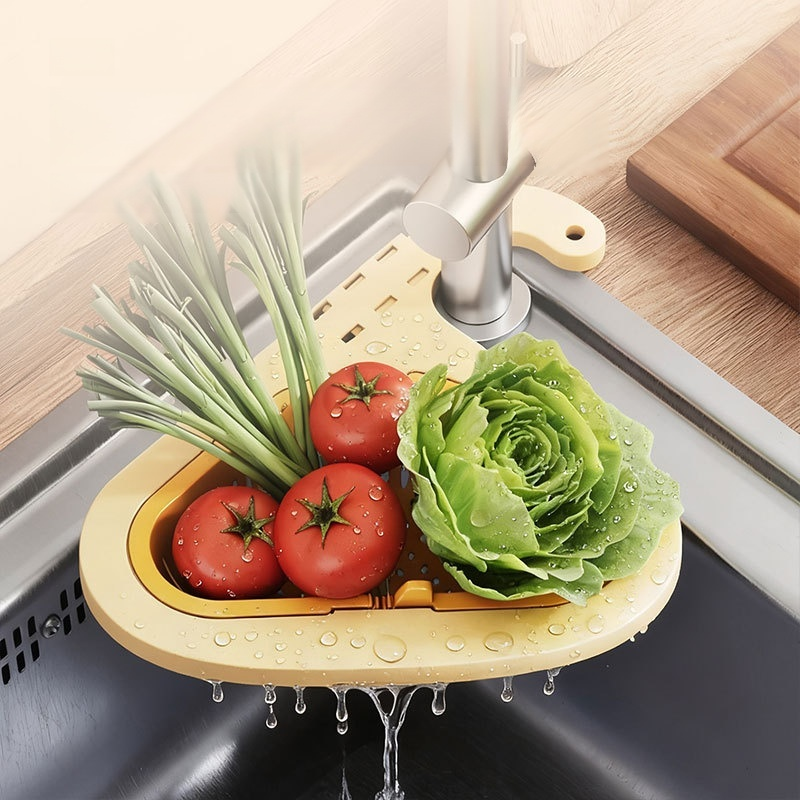 キッチンシンク用ハンギング水切りかご