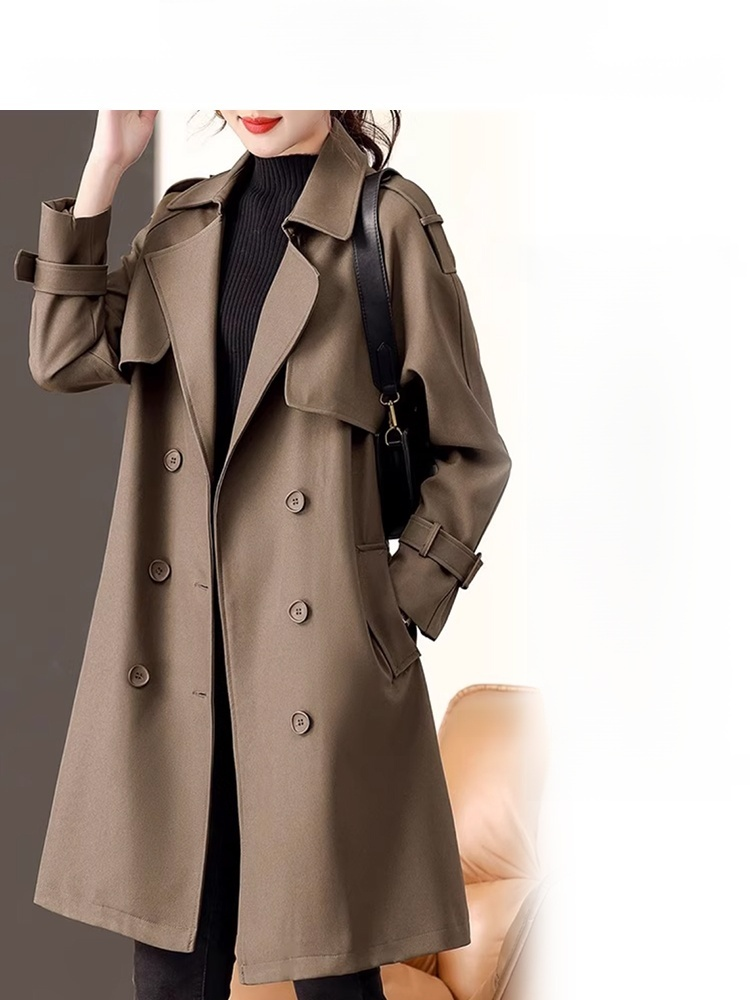 럭셔리 레이디 스트렌치 코트