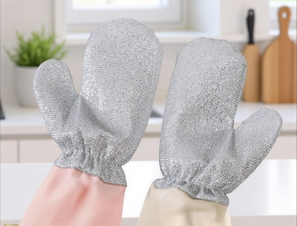 강선 소재로 제작된 내구성 뛰어난 청소 장갑