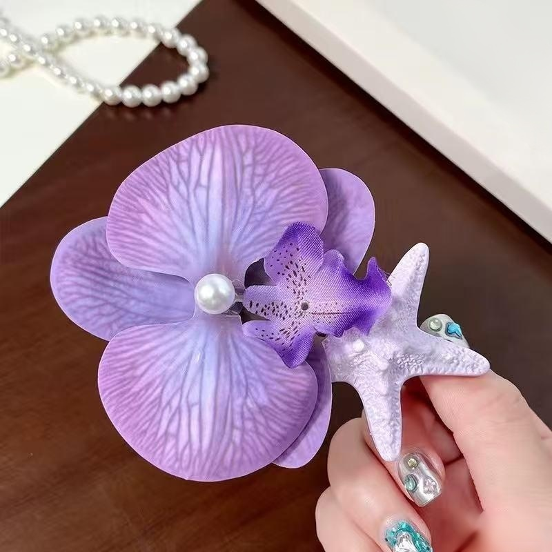 仿真花飾髮卡