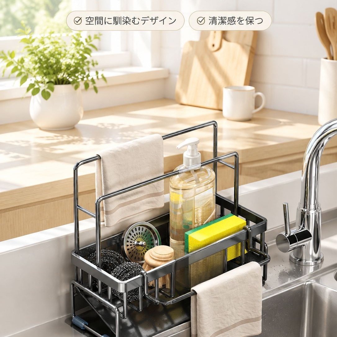 キッチン用洗剤収納ラック