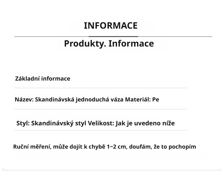 Lehká a bezpečná váza do domácnosti