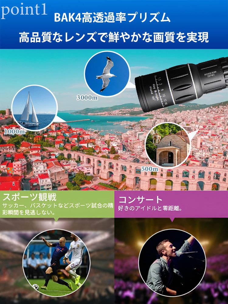 ポータブル高清単眼鏡