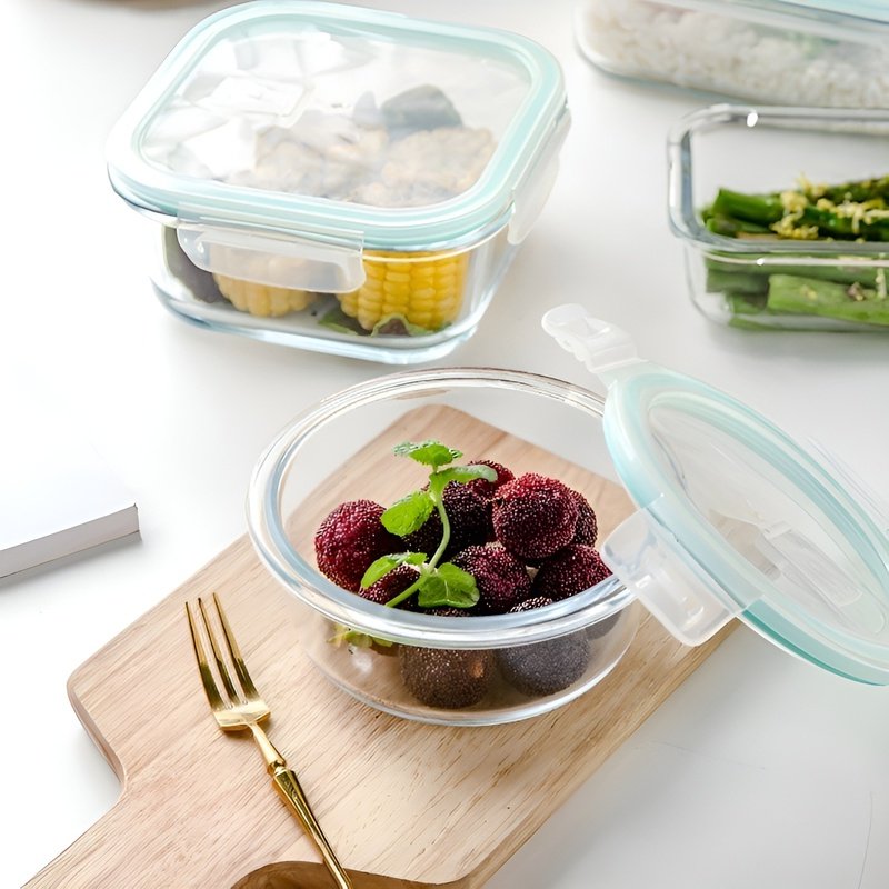 Heat-resistant glass lunch box
