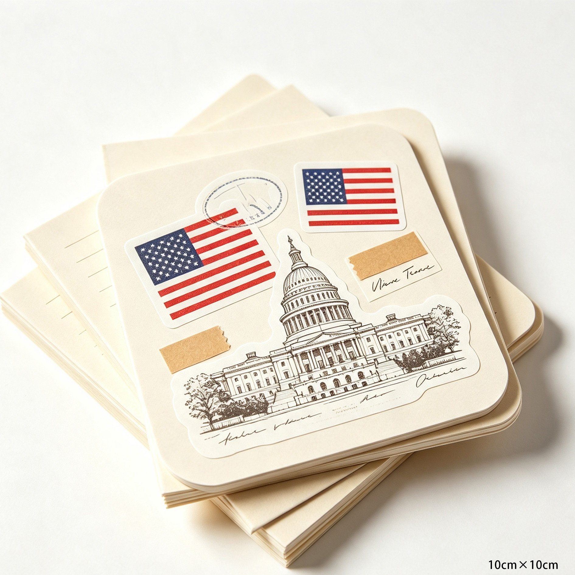 Creative journaling ideas using the American Sticker Notebook